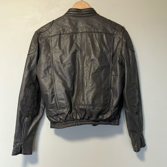 Brooks vintage motorcycle bomber grey Bomber Jacket made in usa size 32 - Picture 7 of 8